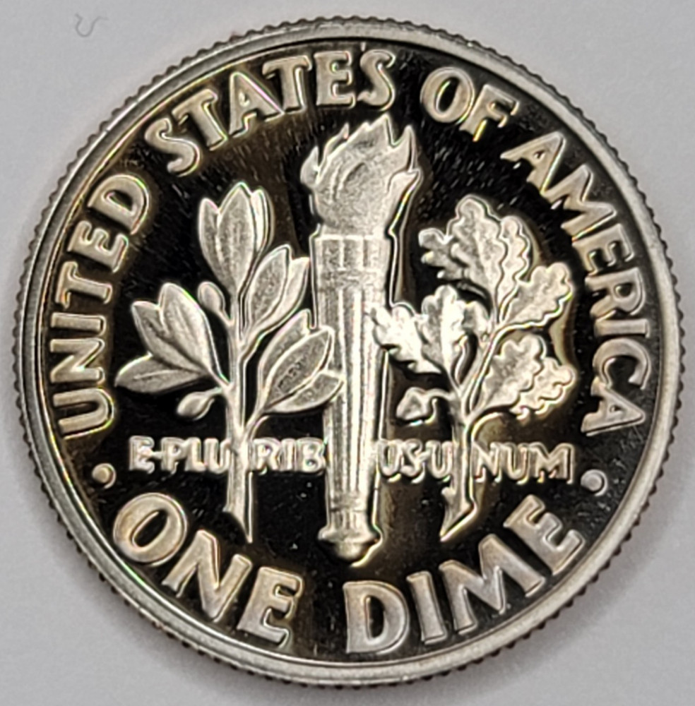 1982 S Gem Proof DCAM Roosevelt Dime - CN-Clad