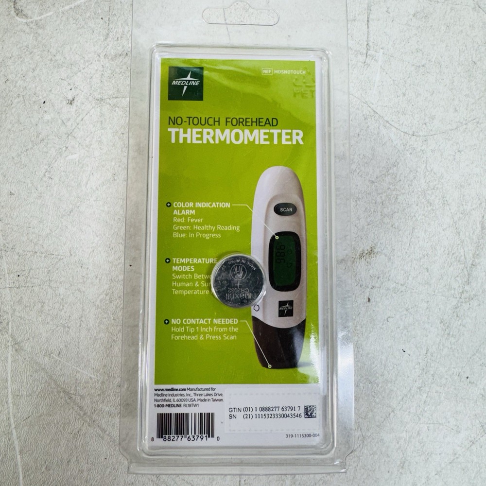 Medline No Touch Infrared Forehead Thermometer / Ref MDSNOTOUCH