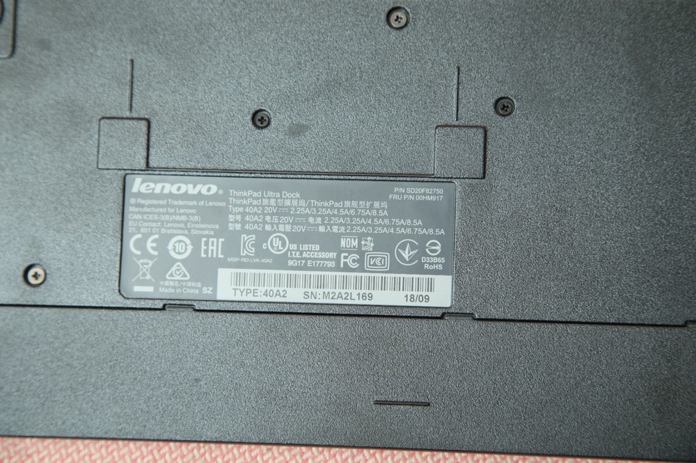 Lenovo ThinkPad Ultra Dock Type 40A2 SD20F82750