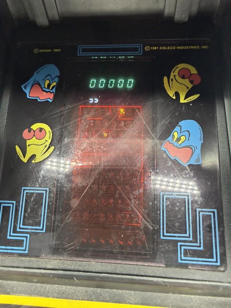 1981 Coleco Pac‑Man Tabletop Mini Arcade – Working – Cleaned & Restored – READ