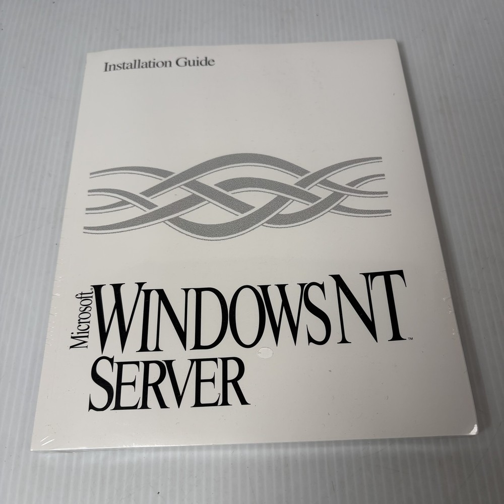 Microsoft Windows NT Server Installation Guide Manual Original Vintage Sealed