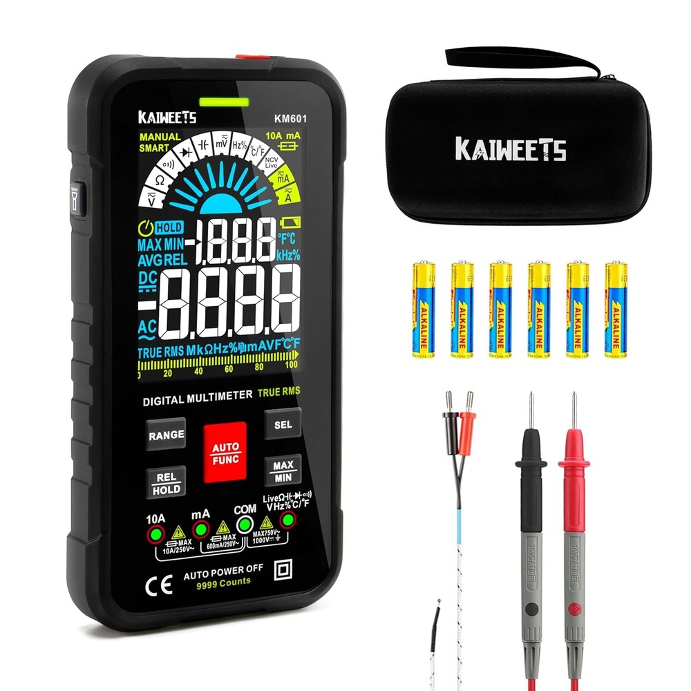 Digital Multimeter 10000 Counts TRMS Auto Ranging Rechargeable Smart Multimeter