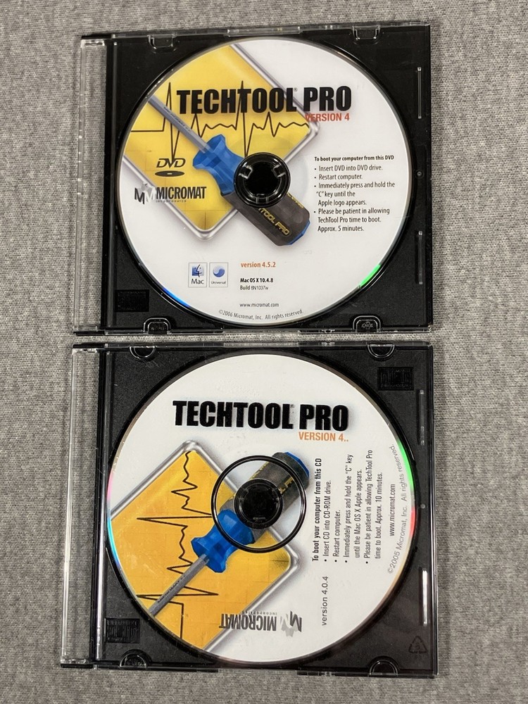 TechTool Pro Version 4 Mac DVD & CD v4.5.2 v4.0.4 Micromat
