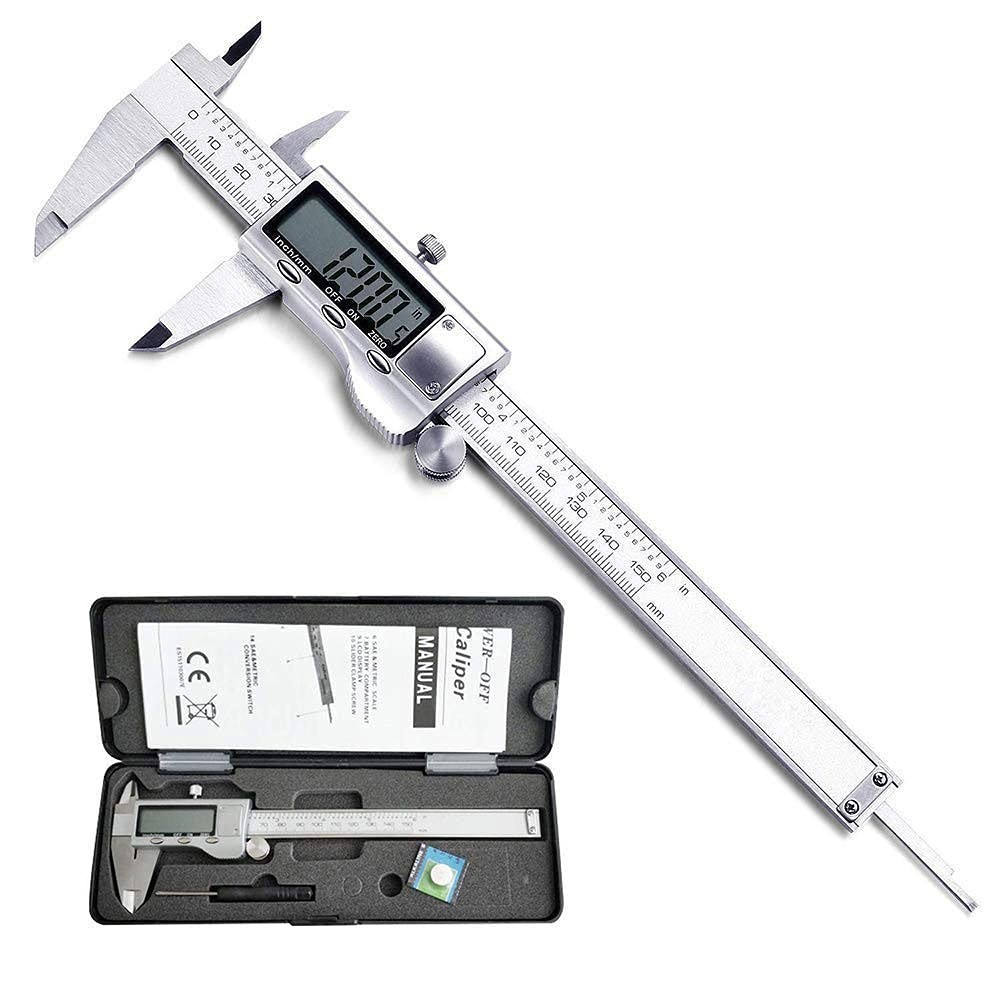 Digital Caliper, Caliper Measuring Tool with Stainless Steel, Electronic Micr...