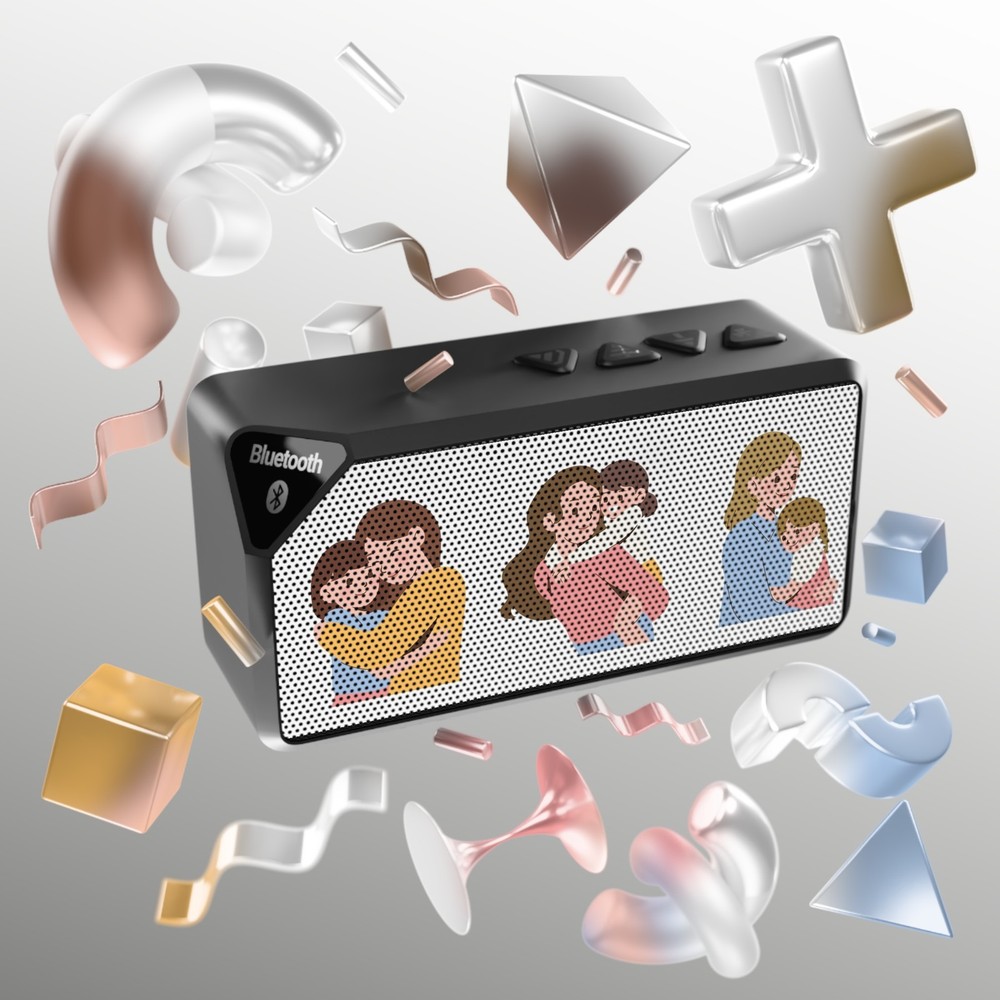 Bluetooth Speaker with Family Love Portable