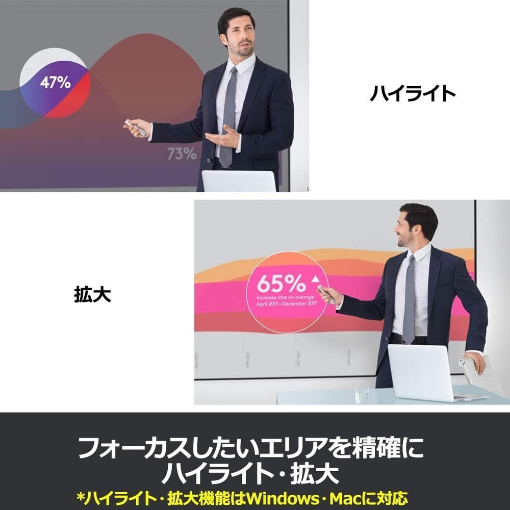 Logicool Pointer R1000SL Slate Presenter Bluetooth