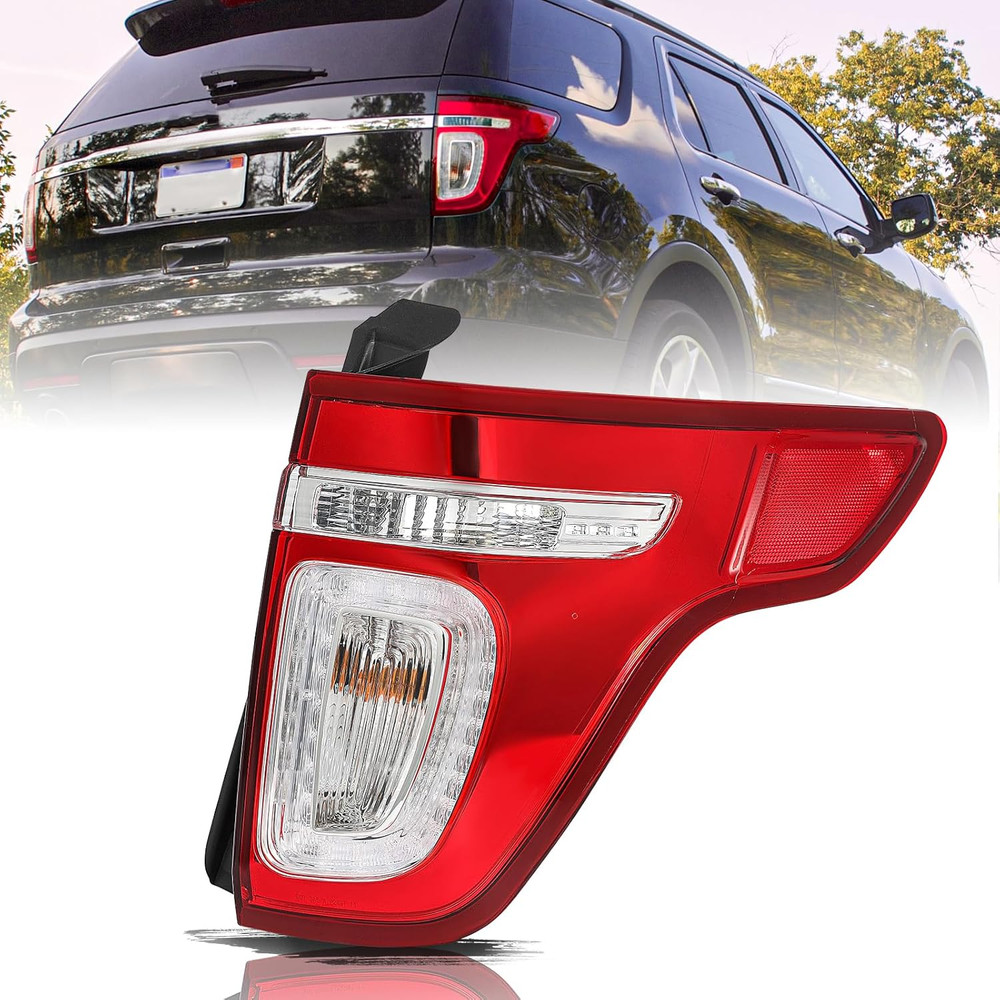 LED Tail Light Assembly Compatible with 2011-2015 Ford Exlporer Rear Taillight B