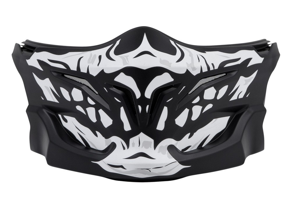 Scorpion Covert Helmet Replacement Skull Face Mask Black/White