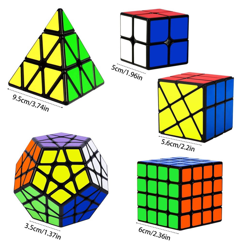 Speed Cube Set, Puzzle Cube, Magic Cube 2x2 4x4 Pyraminx Pyramid Megaminx Fen...