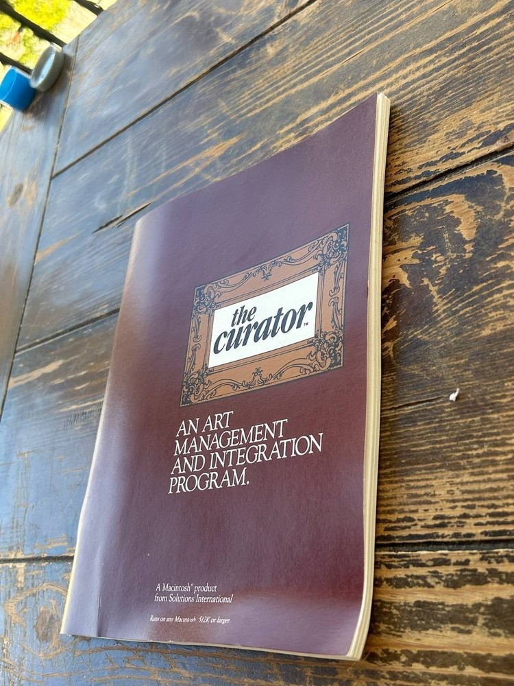 Vintage Macintosh The Curator Art Management Integration Program Manual