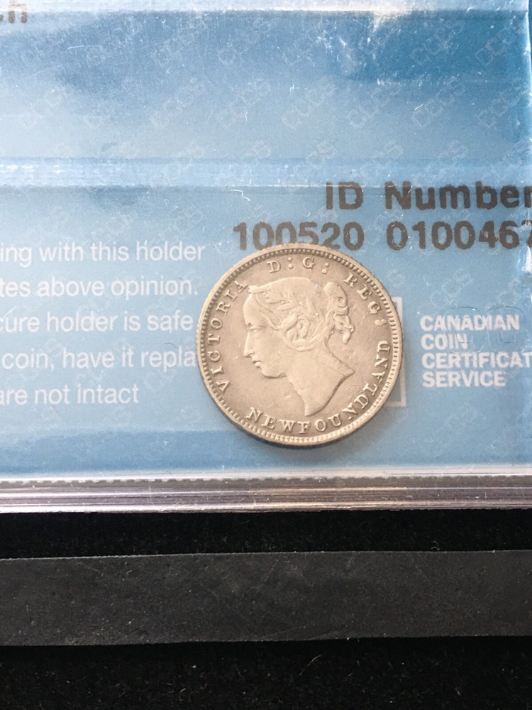 1881 CCCS Graded Newfoundland 20 Cent, **VF-20 Scratch**