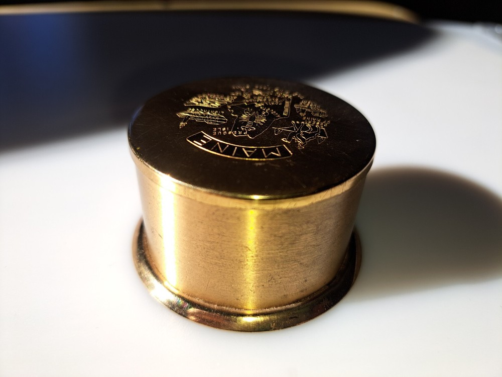 Vintage Maine Stamp Roll Dispenser