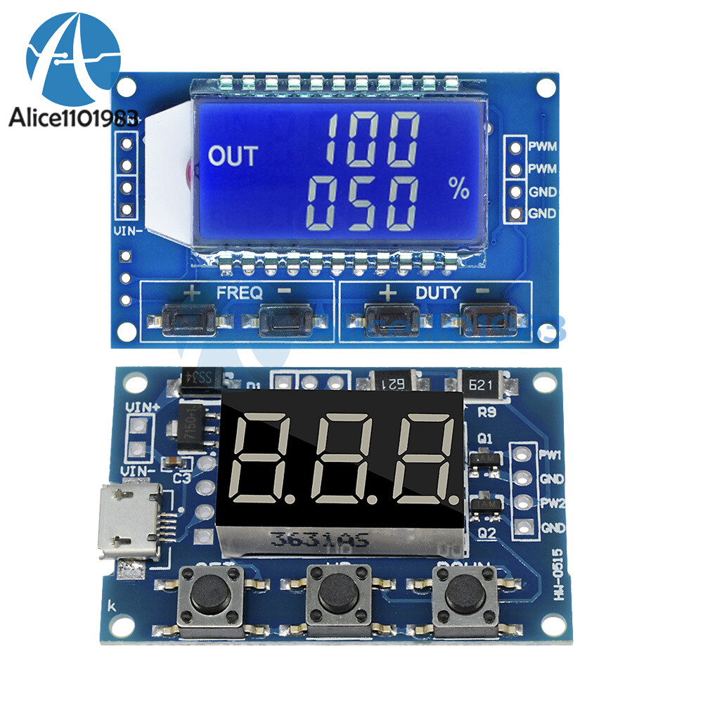Adjustable PWM Pulse Frequency Duty Cycle Square Wave Signal Generator Module