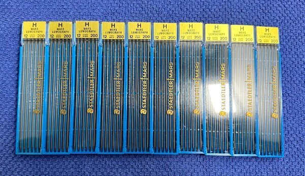 Engineering - Vintage STAEDTLER Mars Lumograph Drawing Drafting Leads No. 200-H