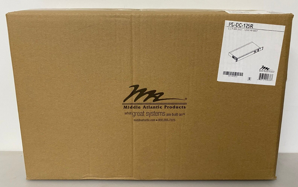 Middle Atlantic PD-DC-125R DC Power System Distribution Rack Mount