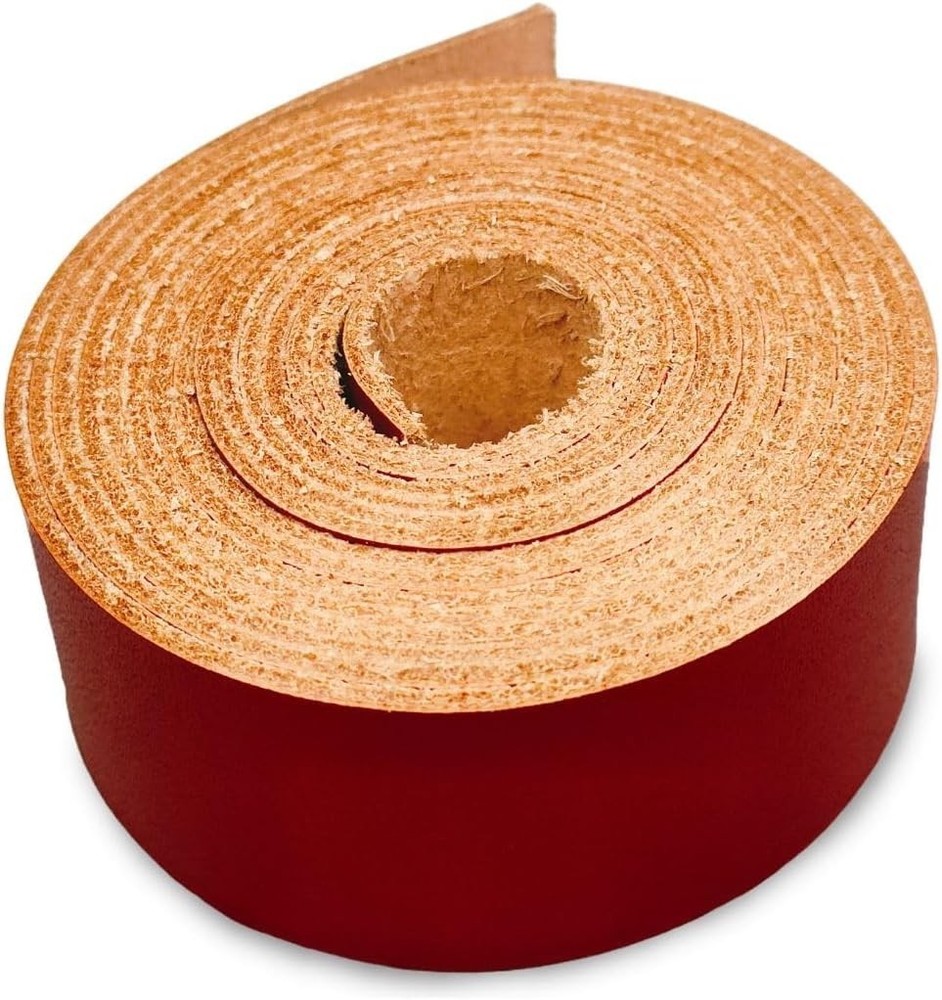 Full Grain Cowhide Leather Strap - 1" Wide, 72" Long, Perfect for DIY Projects