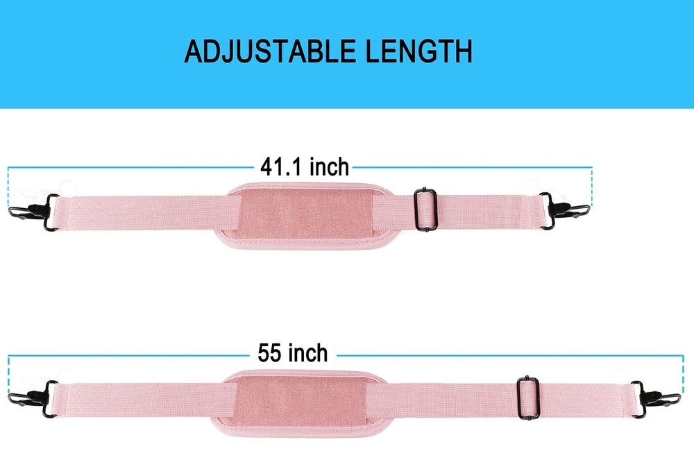 Shoulder Strap, Durable 55" Universal Replacement Laptop Shoulder Strap, Adju...