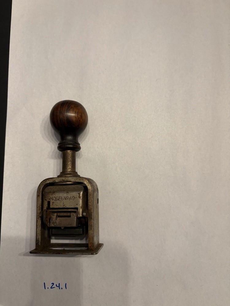 Bates Model 49 Numbering Machine Working Advances Tested 5-Digit