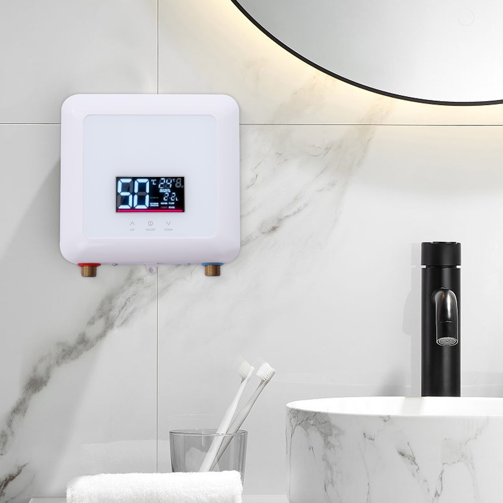 Small Electric Hot Water Heater 5500W Portable Tankless Instant Hot Water Heater