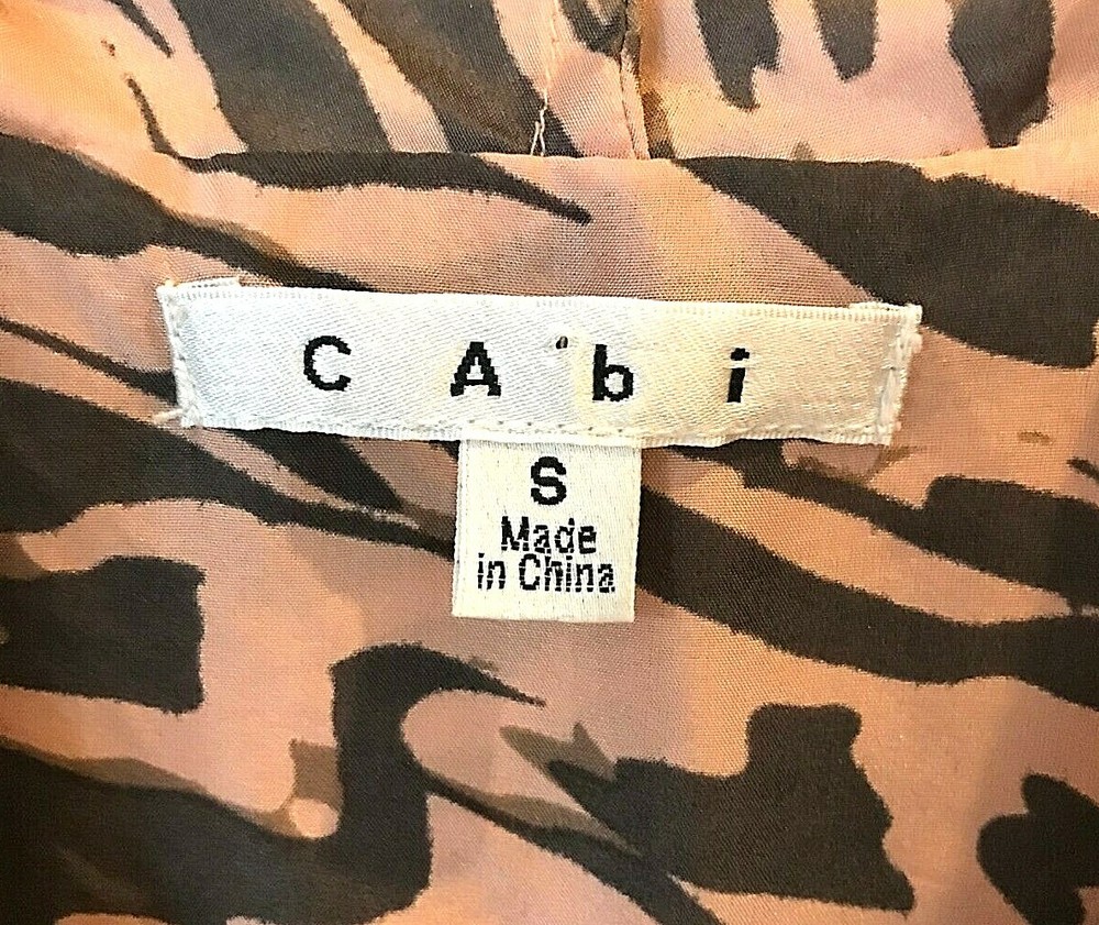CAbi #104 Just So Silk Blouse Womens Size Small