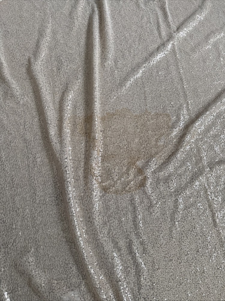 Primark Tablecloth Gold Sequin Lightweight Chiffon Rectangular 130cm x 208cm