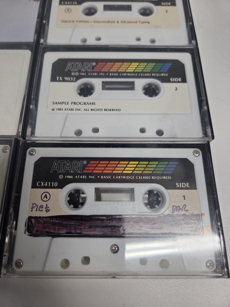 Vintage Atari Program Cassette Lot