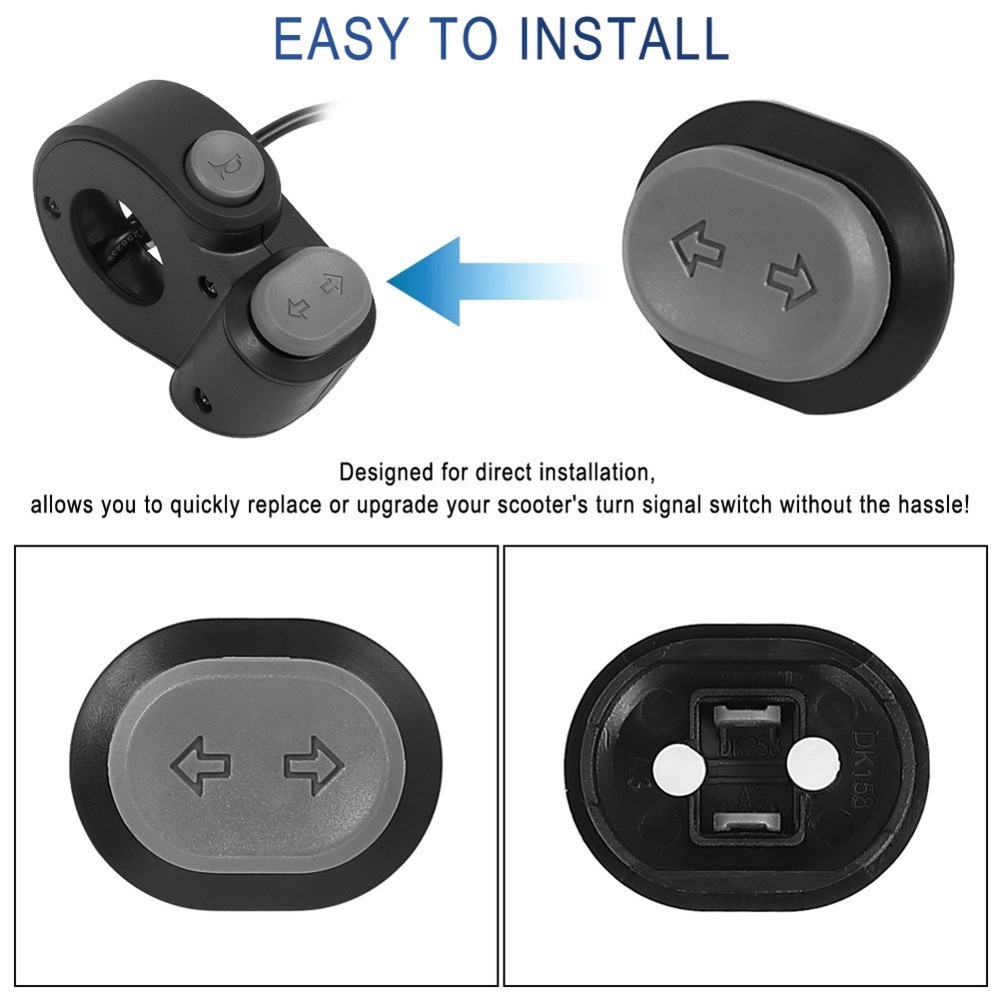 Replacement Turn Signal Button and Front Cover Assembly for Ninebot MAX G2