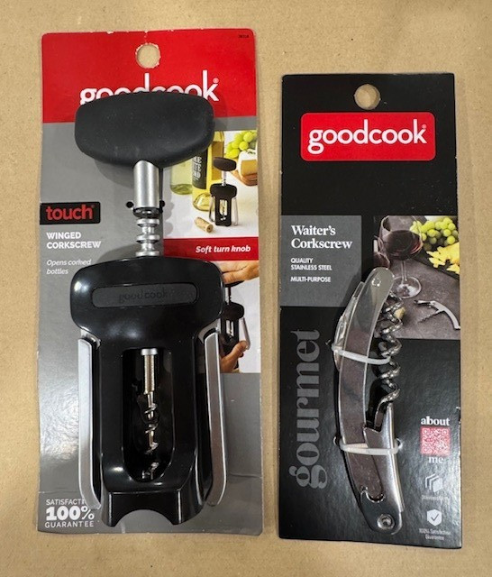 Goodcook Waiter's Corkscrew and Winged Corkscrew, New
