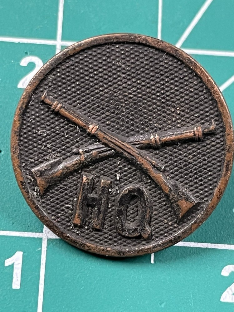 WW1 US Infantry HQ Collar Disk Disc