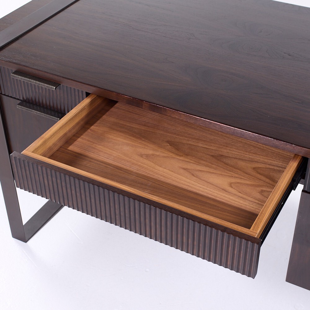 Eurocraft Walnut Executive Desk