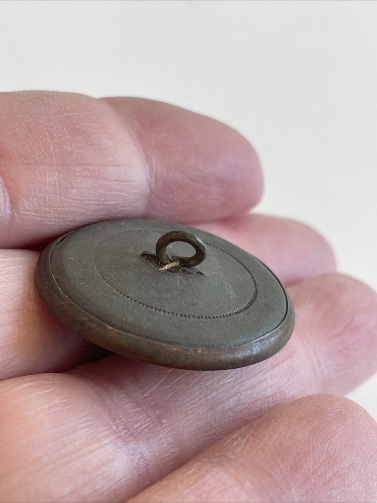 Antique Metal “mirror” Center 1 1/8” Button