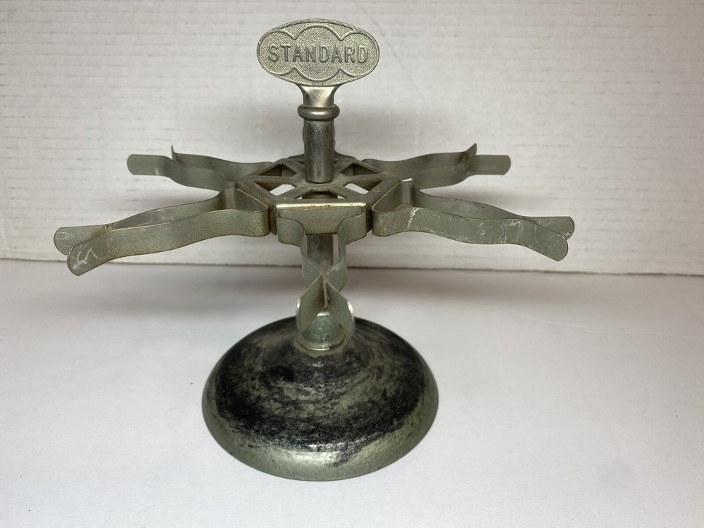 Vintage Standard 6 Rubber Stamp Holder Spinning Carousel Rack