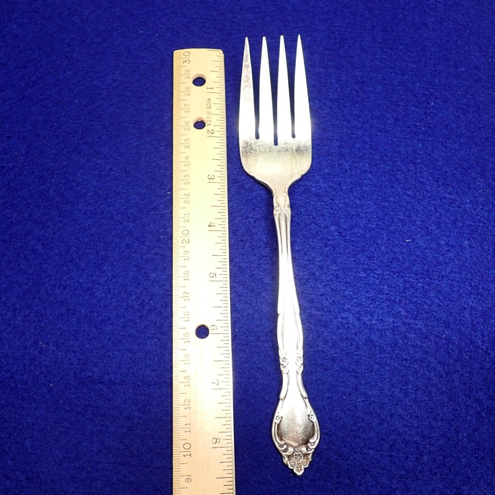 ONEIDA Canada Meat Serving Fork Vintage Community Silverplate AFFECTION ~S03