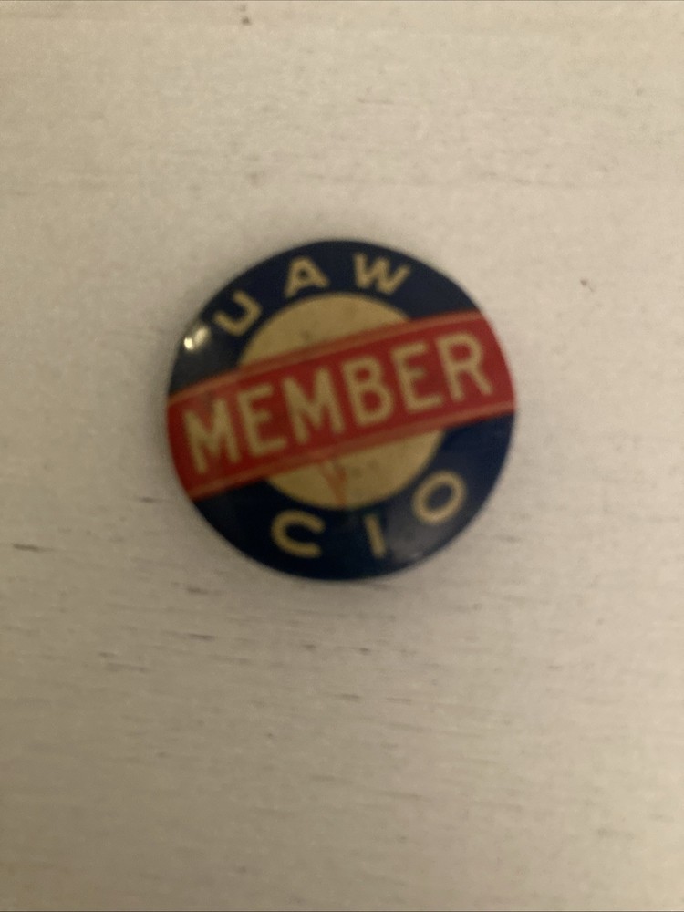 UAW Member Button Pin