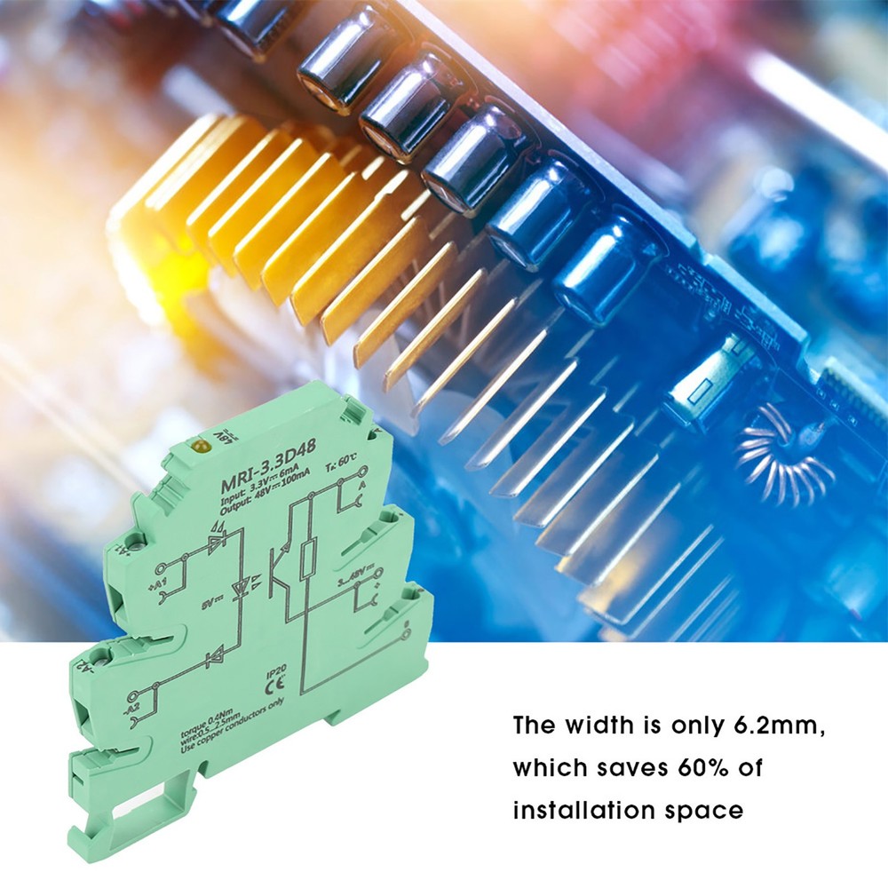 MRI-3.3D48 DC Photoelectrical Coupler Isolating PLC Relay Module Input New