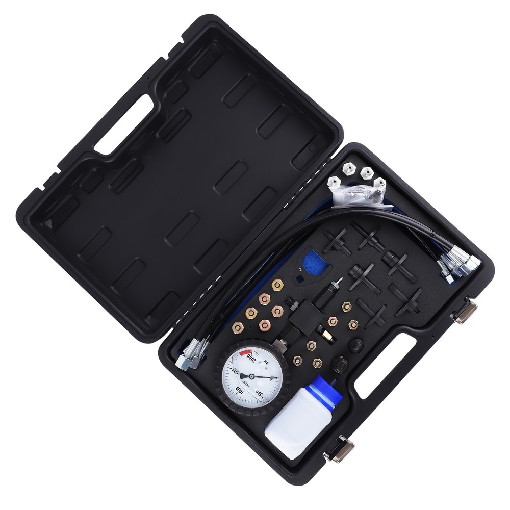 Diesel Engine Common Rail Pressure Test Kit 2000BAR Diagnostic Tool with Hoses