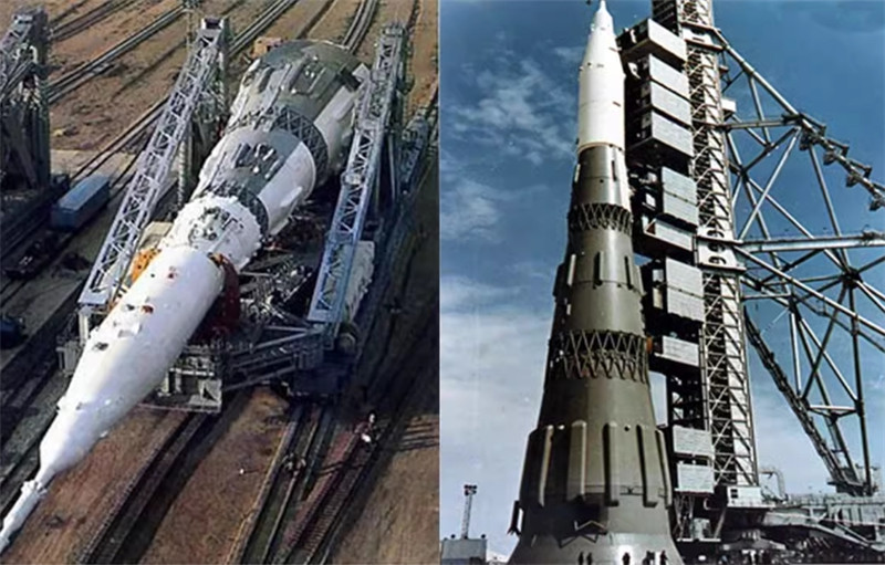 1/400 CCCP Lunar Launch Program N1 Heavy Carrier Rocket Static Model Finished