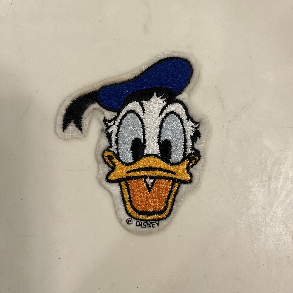 Vintage Donald Duck Embroidered Patch Disney