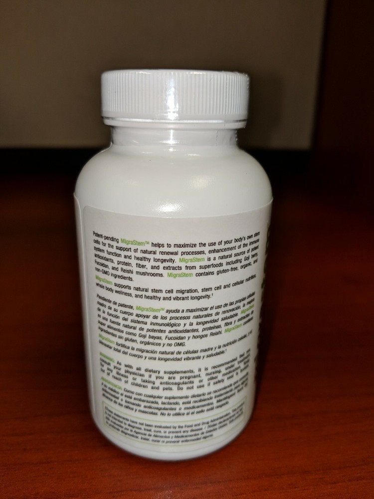 StemTech Migrastem 60 Capsules Advanced Stem Cell Nutrition, MAKERS OF SR3