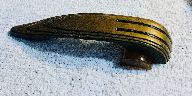 4”Centers Brass Antique Art Deco Butterscotch Tortoise Bakelite Drawer Pull