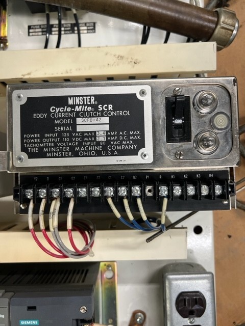 300 Ton Minster Controls, Indramat Drive 