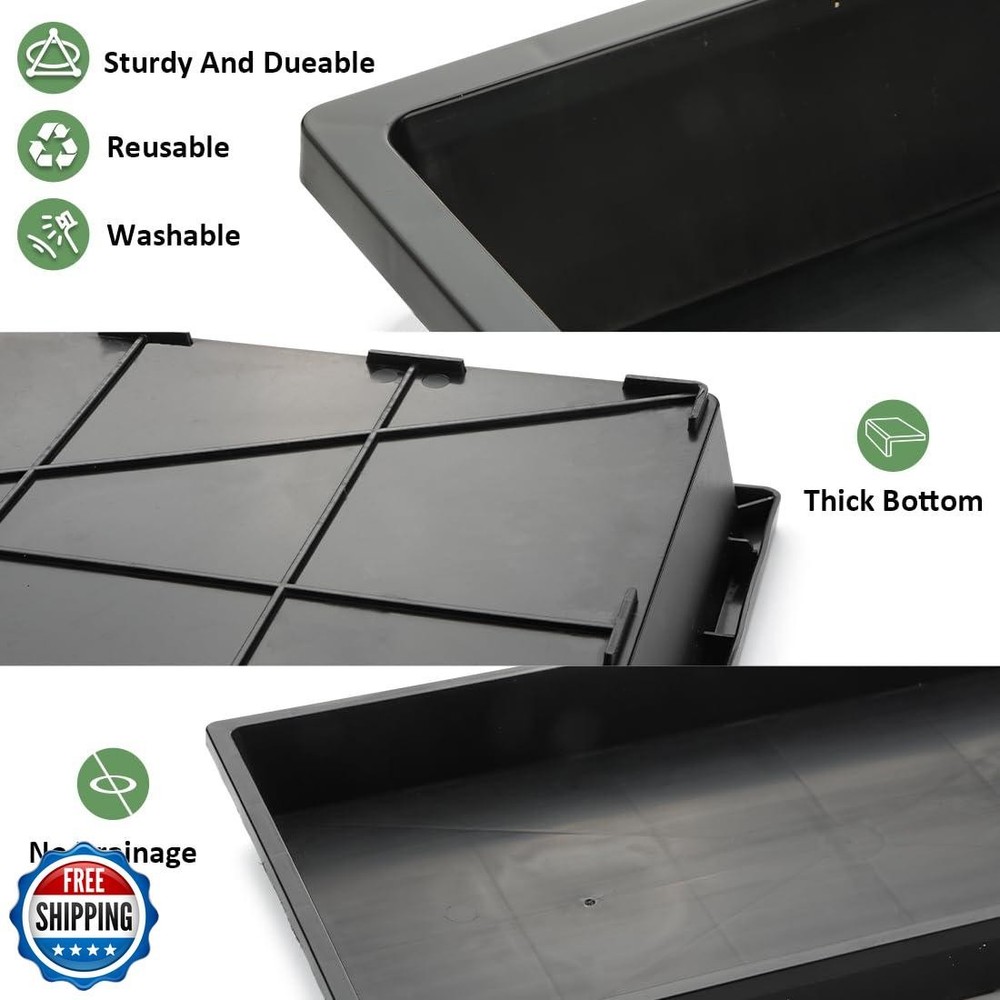 RooTrimmer 1020 Nursery Pot Trays 5 Pack, Plastic Flat Seed Start