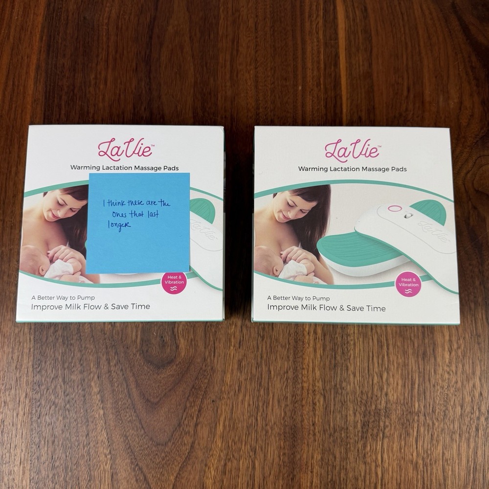 LaVie Warming Lactation Massager Pads (2 Pack) Breastfeeding Support READ