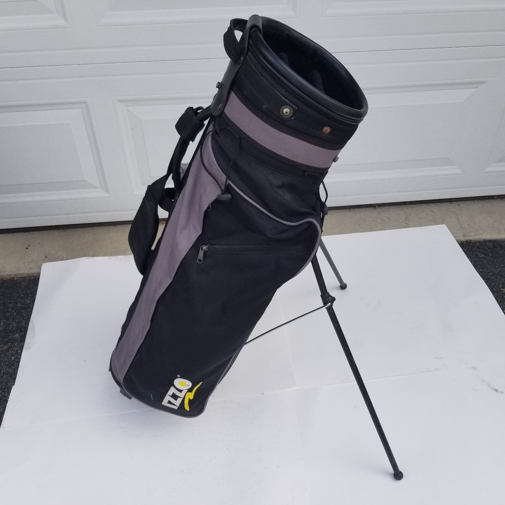IZZO Stand Carry Golf Bag Black 3 Way Divider