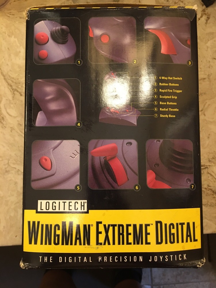 Logitech Wingman Extreme Digital 3D Joystick Used Still In Original Box