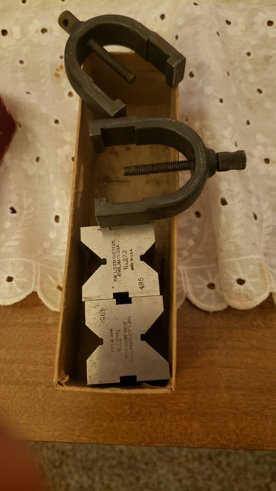 Starrett V-blocks and Clamp Set