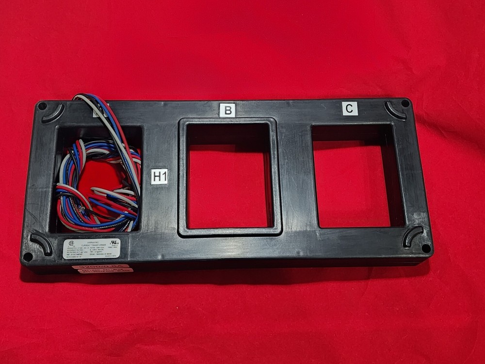 Amran Three Phase Rectangular Current Transformer 3200/0.6 ratio. Made for ABB