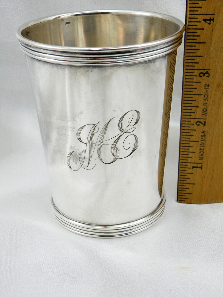 Vintage International Silver Solid Sterling Silver Mint Julep Cup w/MONO