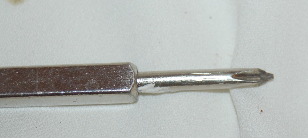 VINTAGE CREATIVE TOOLS BENNINGTON VT. RATCHET BALL HEAD SCREWDRIVER FLAT PHILLIP
