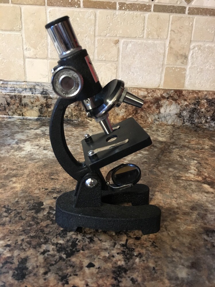 Vintage Precision Tested Optics 300 Power Microscope Lab w/Box~Creative Science